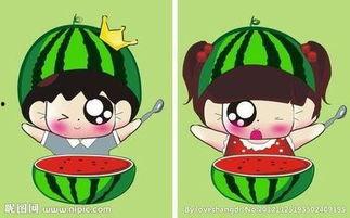 看情侣吃瓜图片,情侣共享瓜果时光