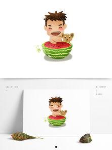 插画吃瓜的人 图文,插画中的吃瓜人群众生相